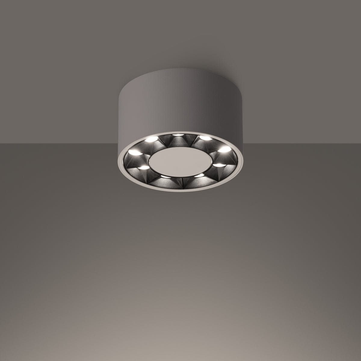 DIO Taklampa - Vit LED - Minimalistisk Modern Design - Hållbart Aluminium Material - Polsk Kvalitet - Mångsidig för Vardagsrum eller Sovrum Carvallo