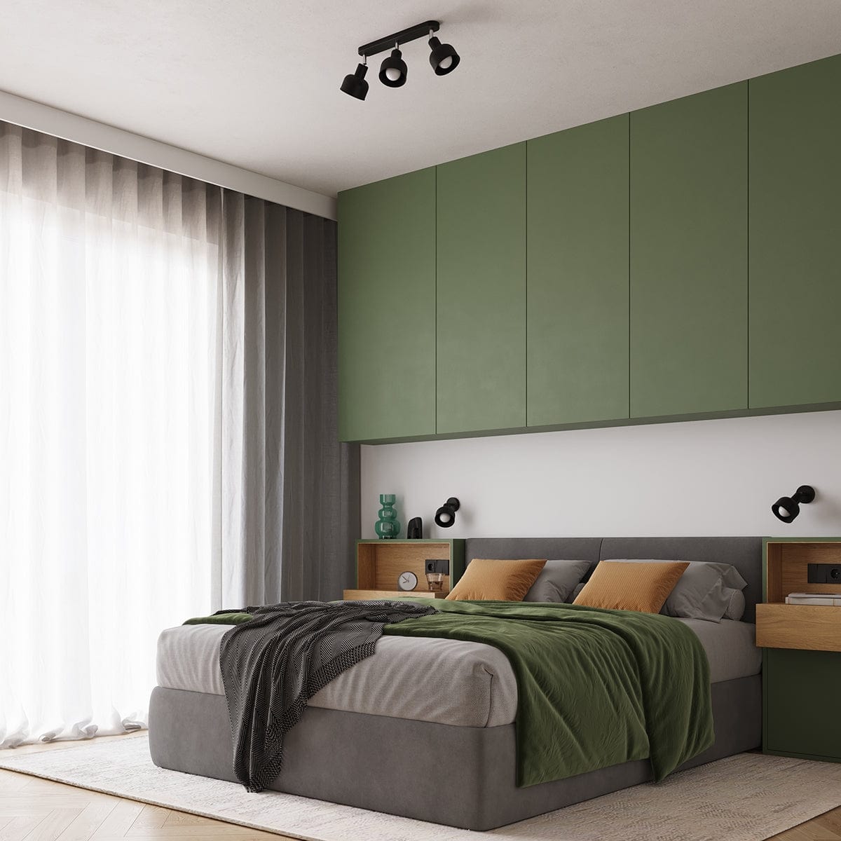 ELBA Taklampa - 2-Ljus Svart - Minimalistisk Justerbar Design - LED Kompatibel - Energivänlig - Idealisk för Kontor och Heminredning Carvallo