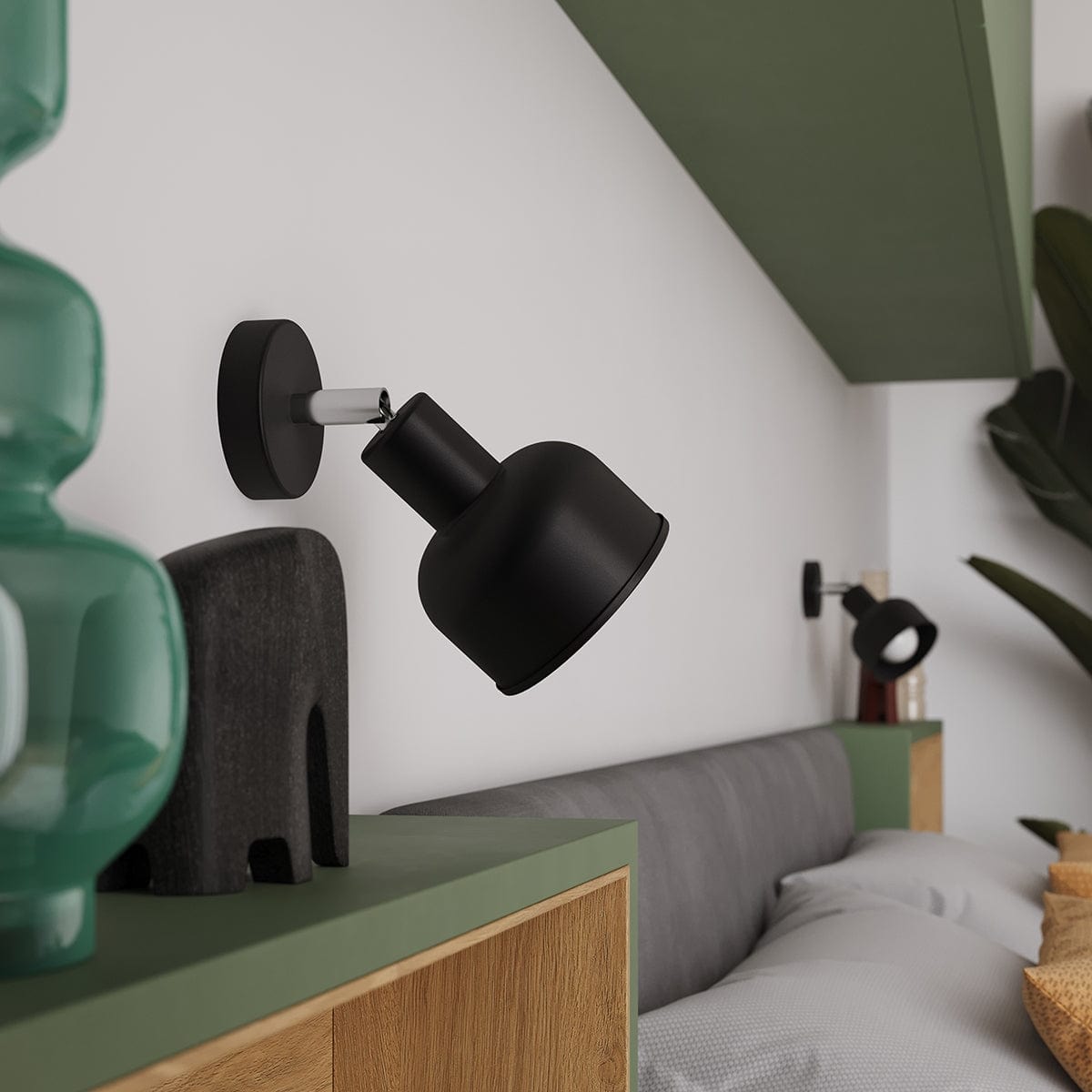 ELBA Taklampa - 2-Ljus Svart - Minimalistisk Justerbar Design - LED Kompatibel - Energivänlig - Idealisk för Kontor och Heminredning Carvallo