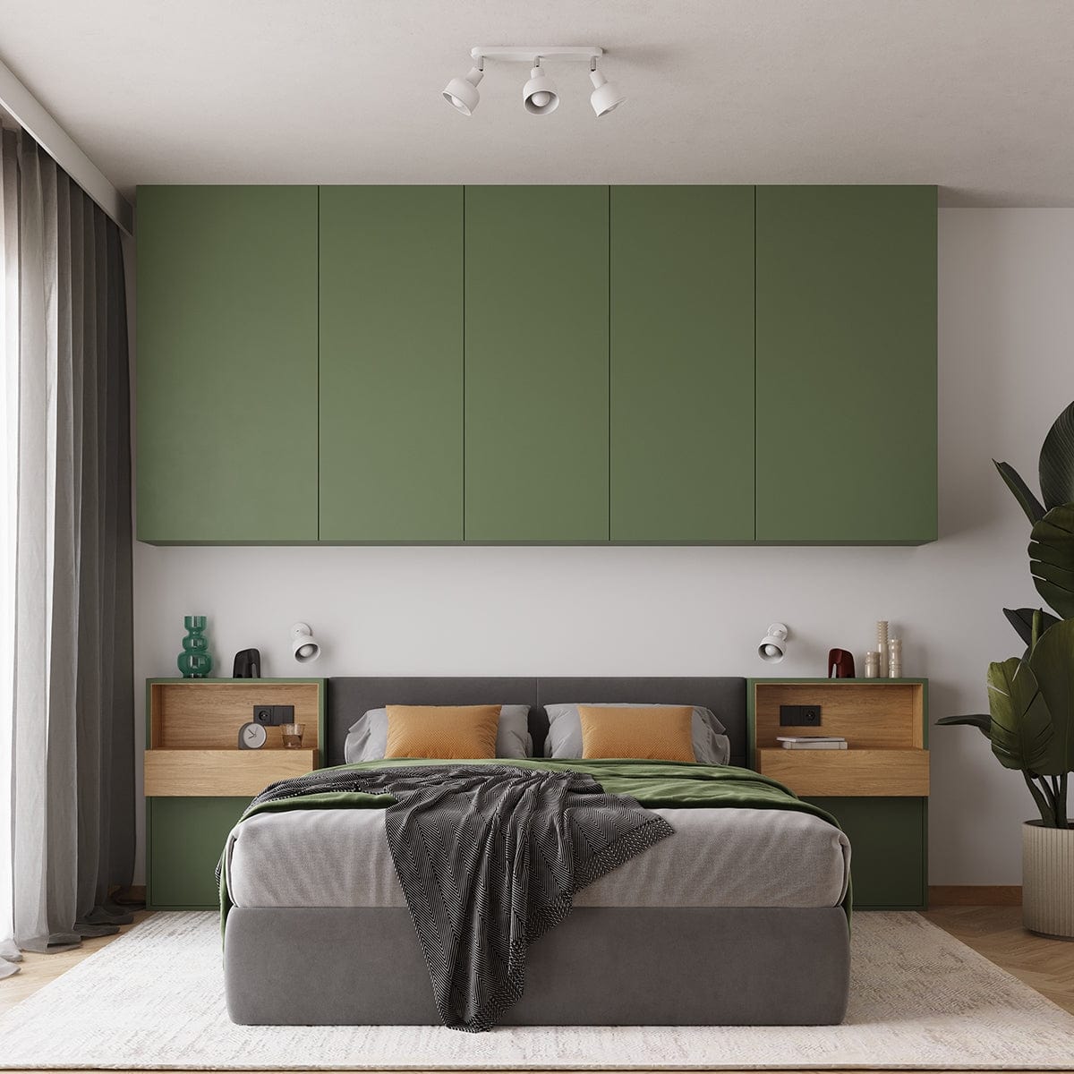 ELBA Taklampa - 2-Ljus Vit - Minimalistisk Justerbar Design - LED Kompatibel - Energibesparande - Idealisk för Kontor och Heminredning Carvallo