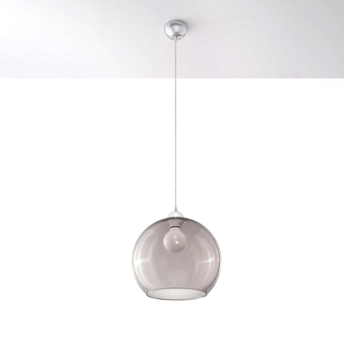 Glasbollpendellampa - Elegant design - 8 färgalternativ - Utbytbar E27-lampa kompatibel - Jämn ljusfördelning Carvallo