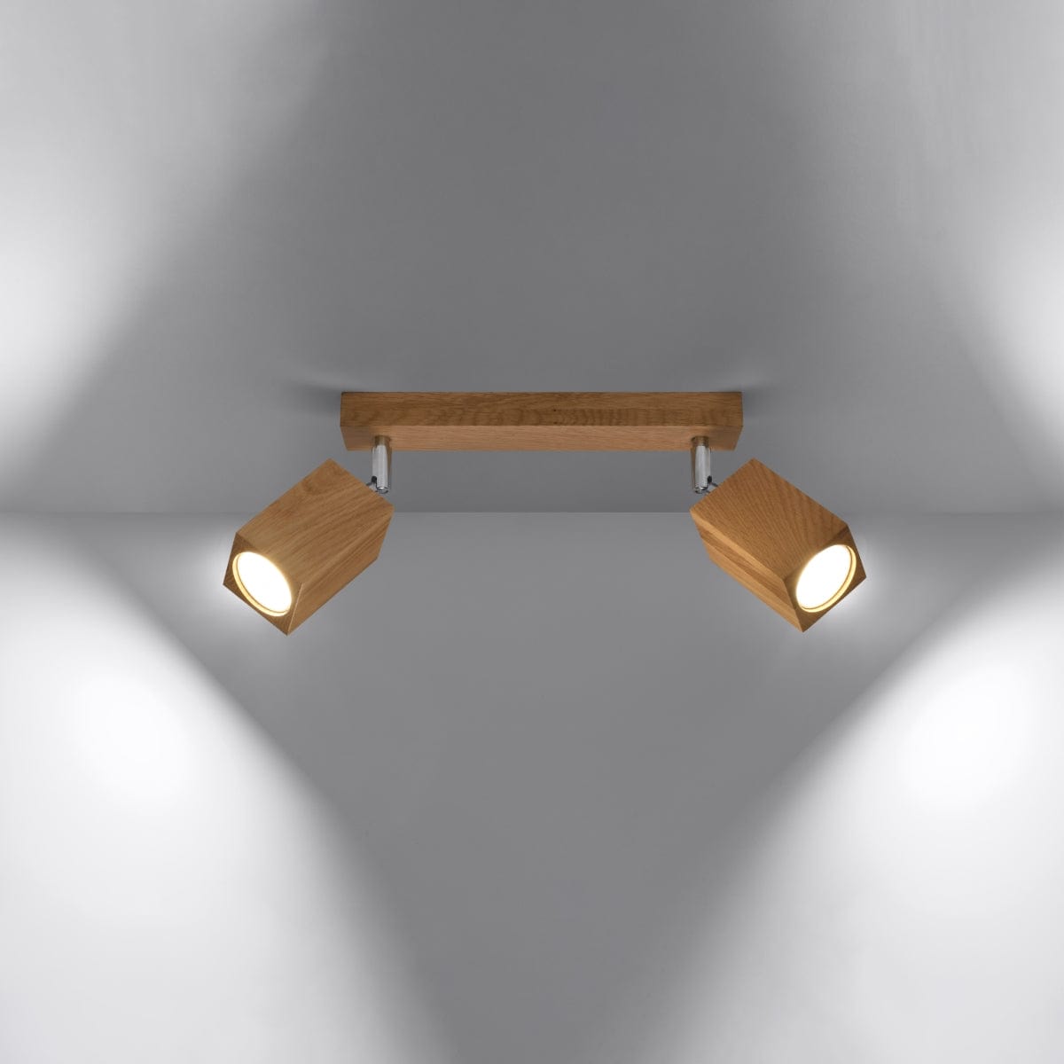 KEKE 2 Eklampa - Minimalistisk Trädesign - Loftstil Belysning - Hållbara och Justerbara Lampa Alternativ Carvallo