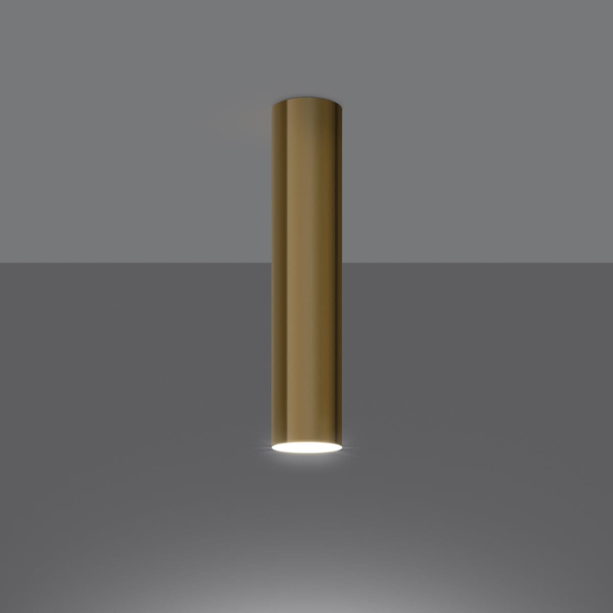 LAGOS 30 Polerad Guld Taklampa - Modern Minimalistisk Design - Justerbar Höjd - Hållbart Stål - GU10 Lampa Kompatibel Carvallo