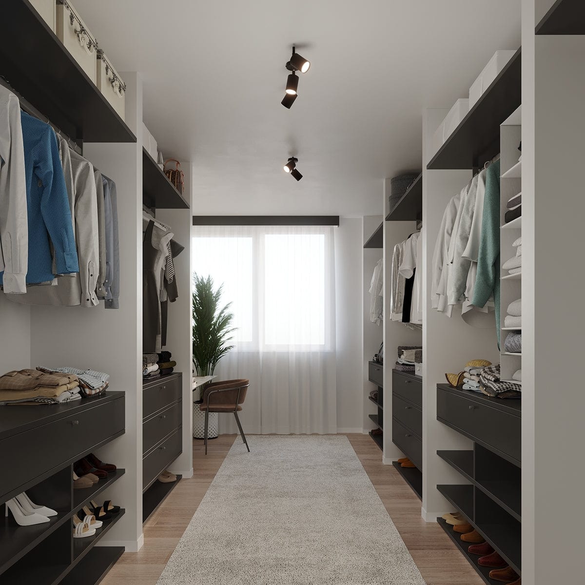 LEMMI 2 Svart Taklampa - Minimalistisk LED-belysning - Hög CRI - Justerbara armar - Energibesparande - 5-års garanti - Modern Interiörbelysning Carvallo