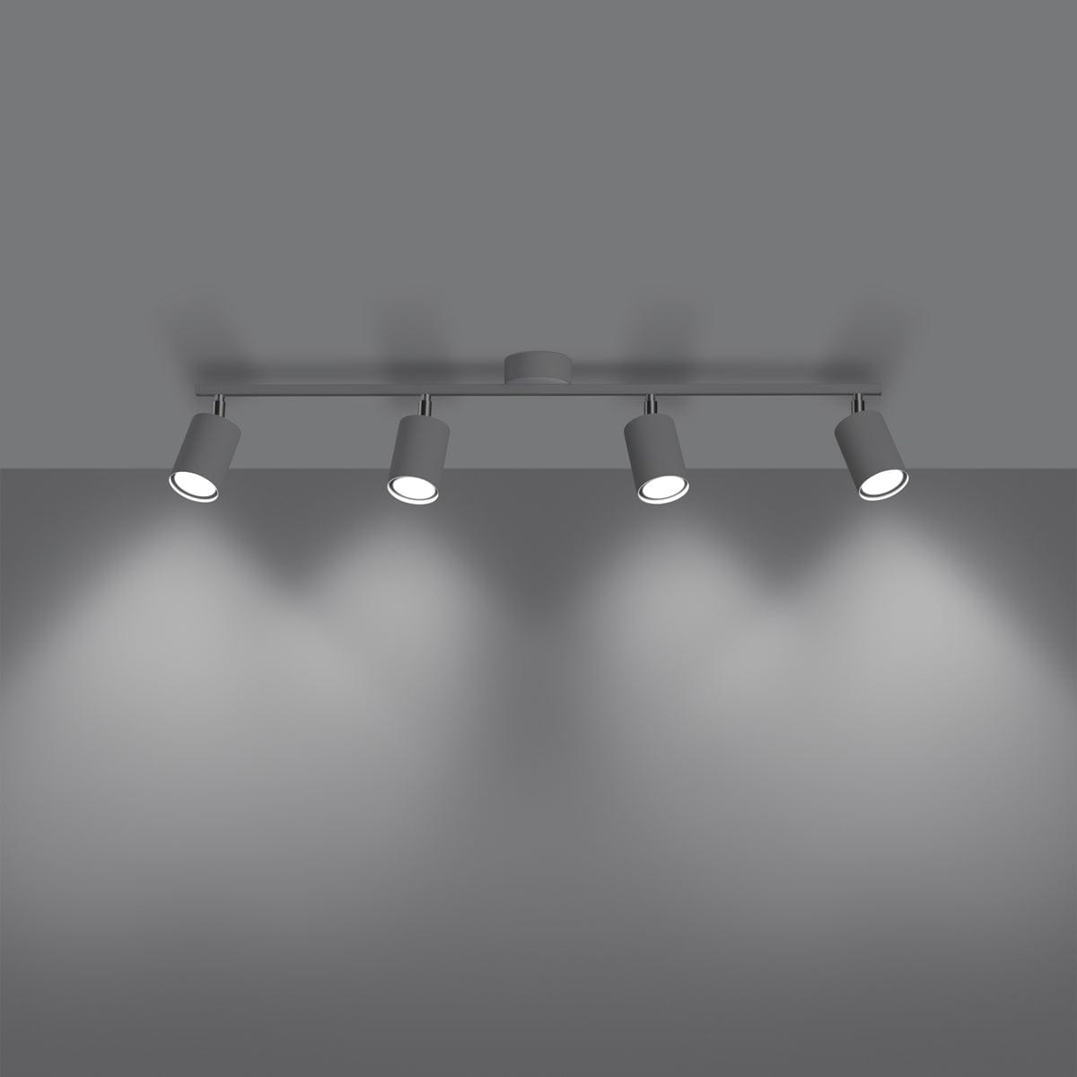 LEMMI Taklampa 4 L Vit - Minimalistisk Design - Justerbar Ljusvinkel - Smart Bulb Kompatibel - Lätt att Rengöra - Funktionell Belysning Carvallo