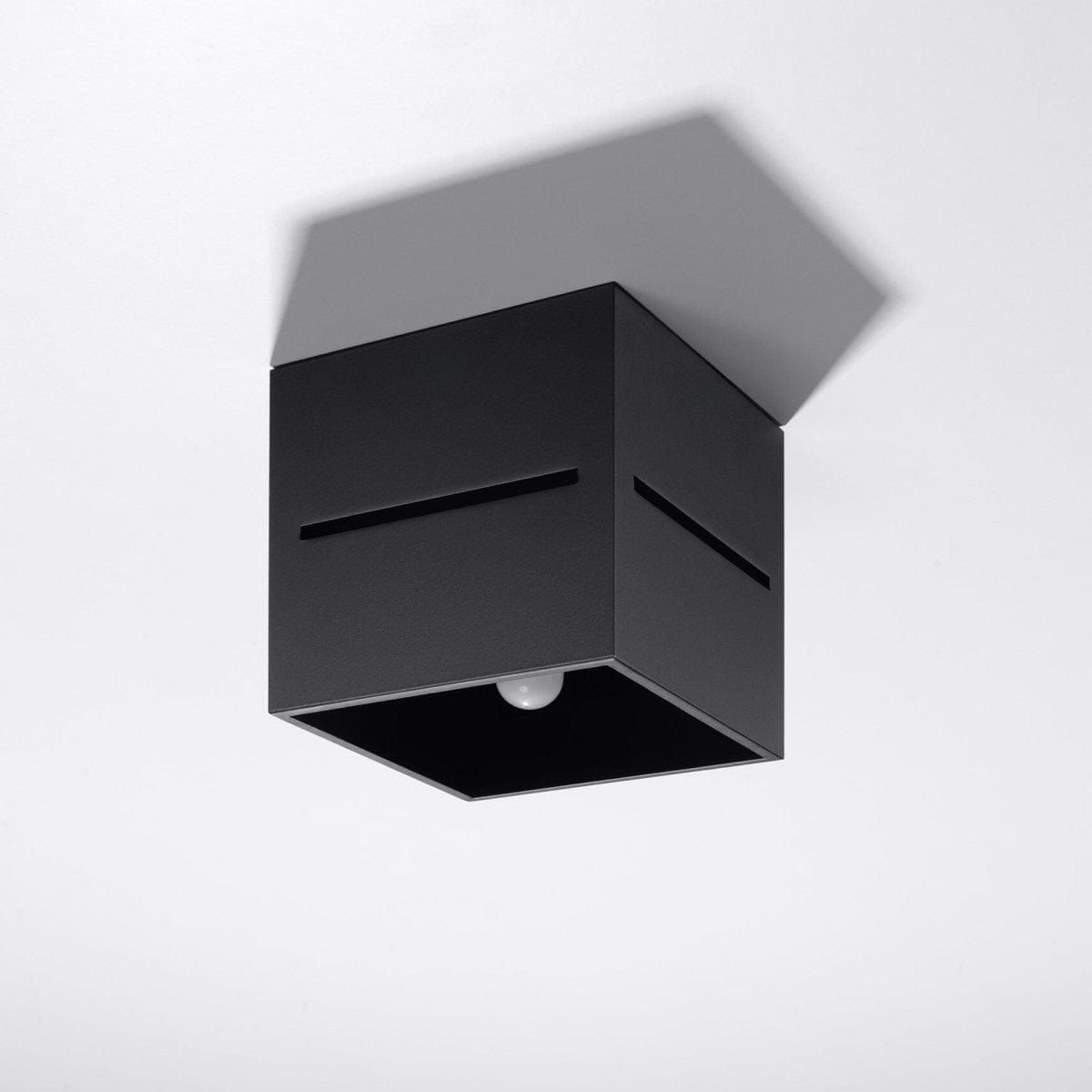 Lobo Svart Taklampa - Minimalistisk Aluminium Design - G9 Sockel - 10x10x10 cm Carvallo
