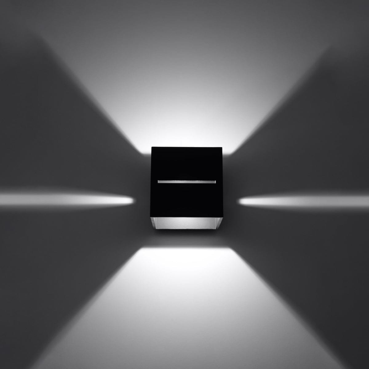 Lobo svart vägglampa - Minimalistisk aluminiumdesign - G9-sockel - 10x12x10 cm Carvallo