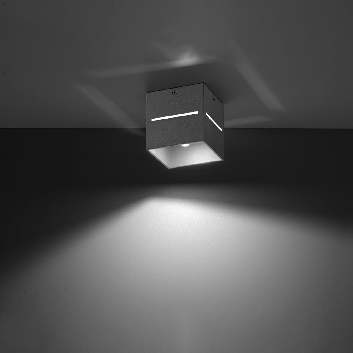 Lobo Gray Taklampa - Minimalistisk Aluminium Design - G9 LED Sockel - 10x10x10 cm Carvallo