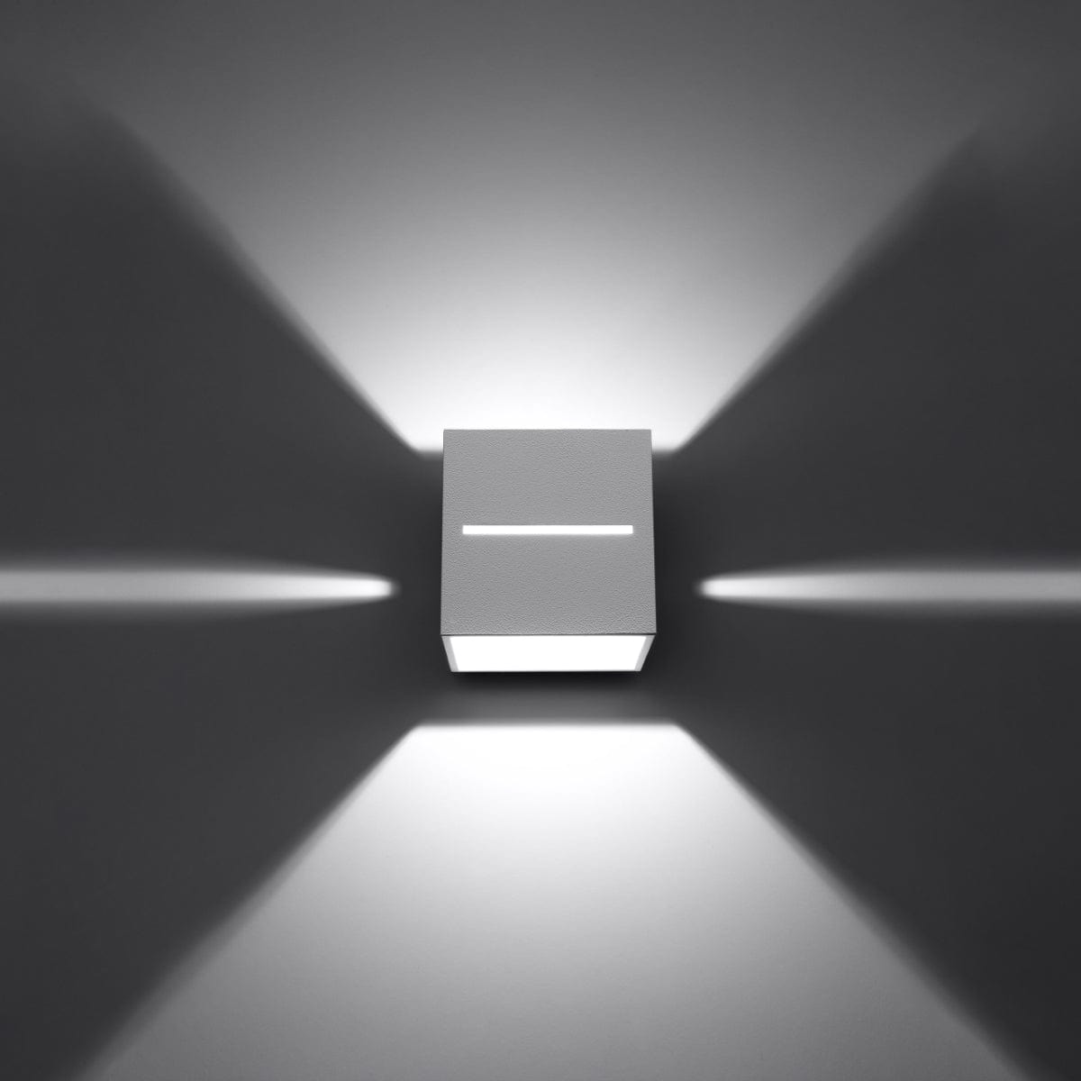 Lobo Vit Vägglampa - Minimalistisk Aluminiumdesign - G9 Sockel - 10x12x10 cm Carvallo