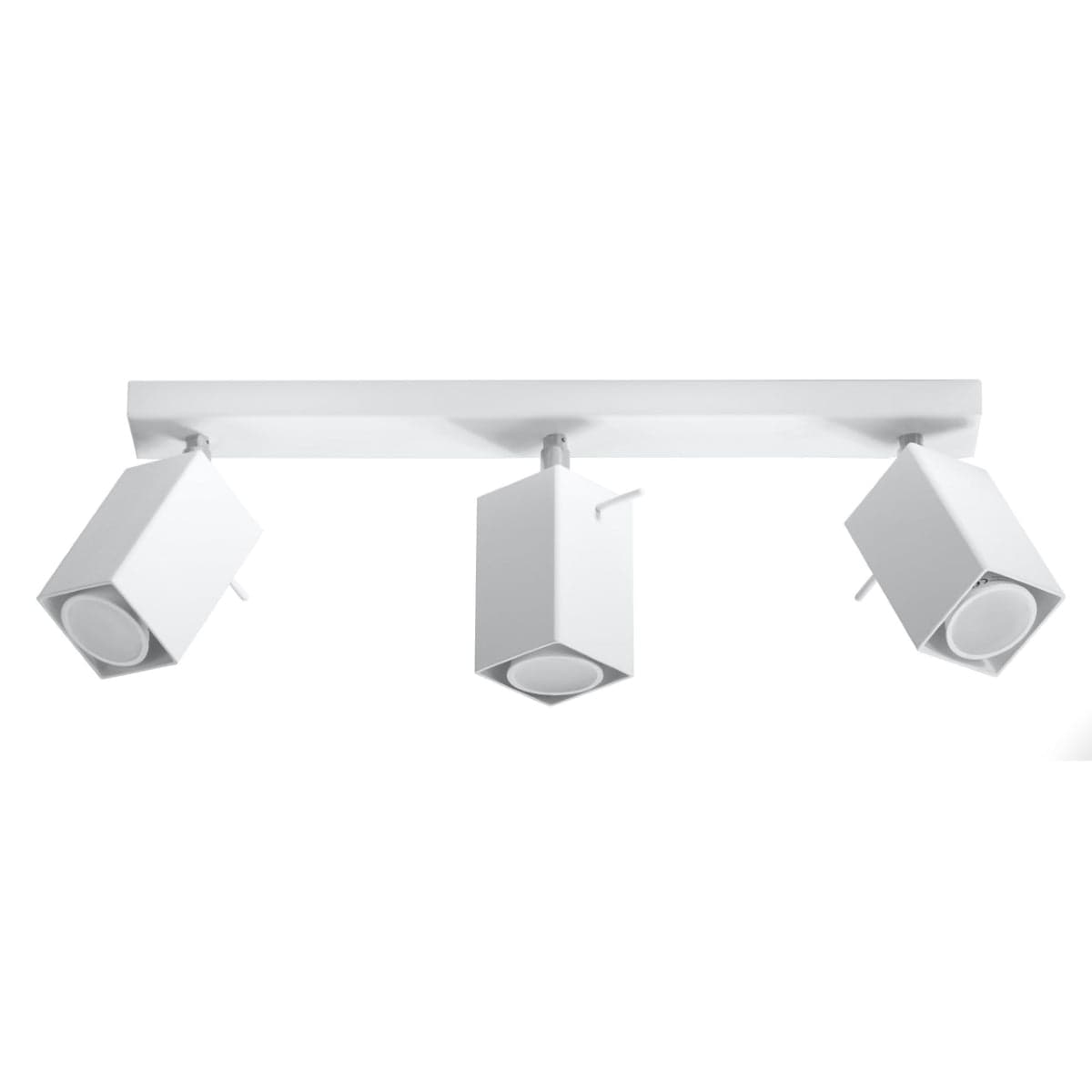 Merida Industrial White Triple Spotlight - Justerbar Stål Taklampa, 45x6x16 cm Carvallo