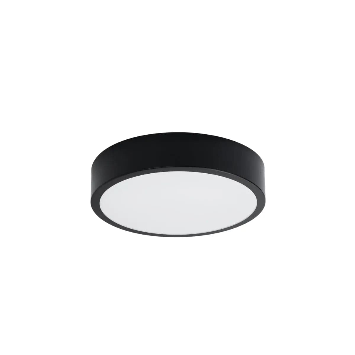 Onyx 30 Taklampa Svart LED 3000K - Rund Takplafond - Enkelt och Elegant Design - Lätt att Rengöra - Mjuk och Diffuserad Ljus - Minimalistisk Stil Carvallo