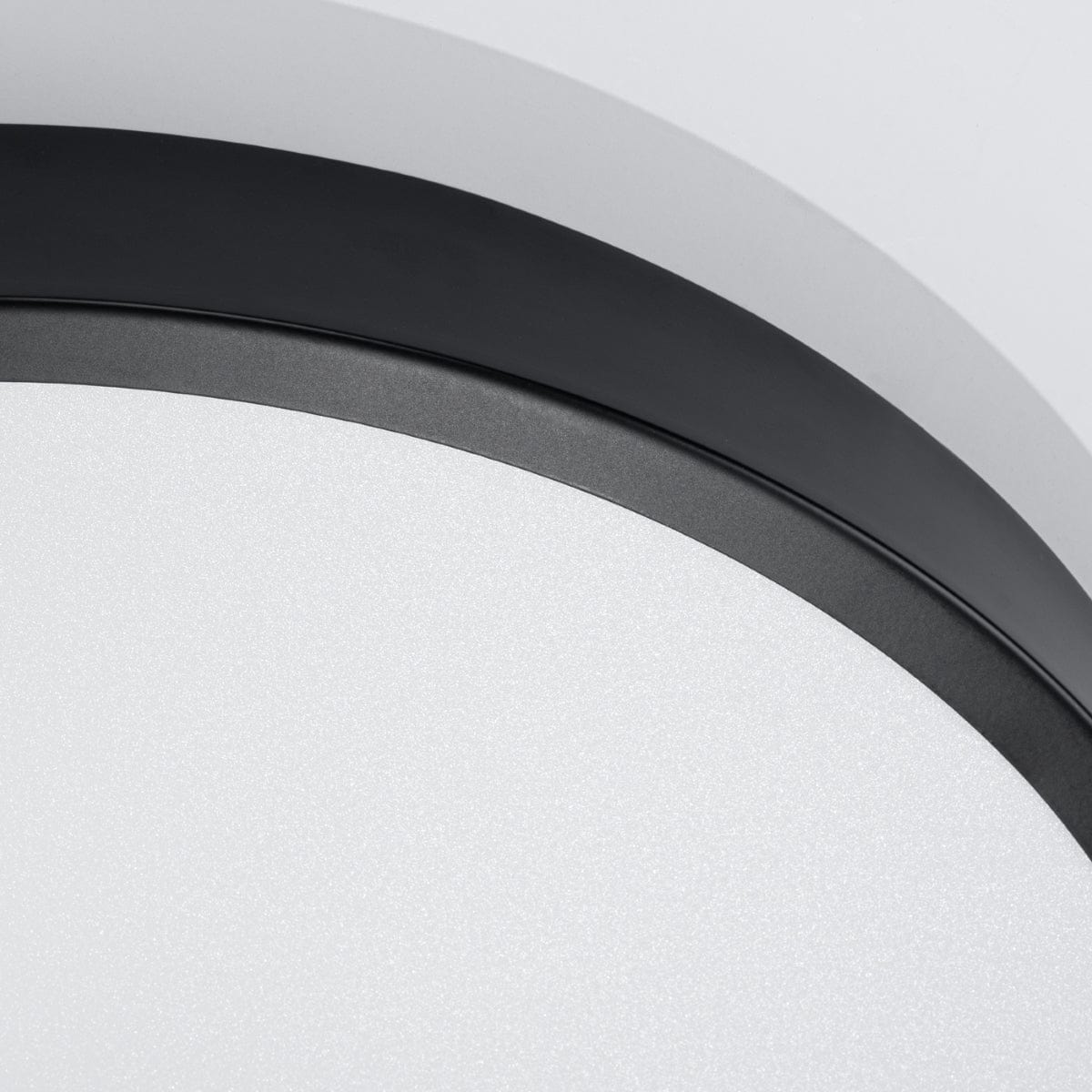 Onyx 50 Taklampa Svart LED 3000K - Rund Takplafond - Enkel och Elegant Design - Lätt att Rengöra - Mjuk och Diffus Ljus - Minimalistisk Stil Carvallo