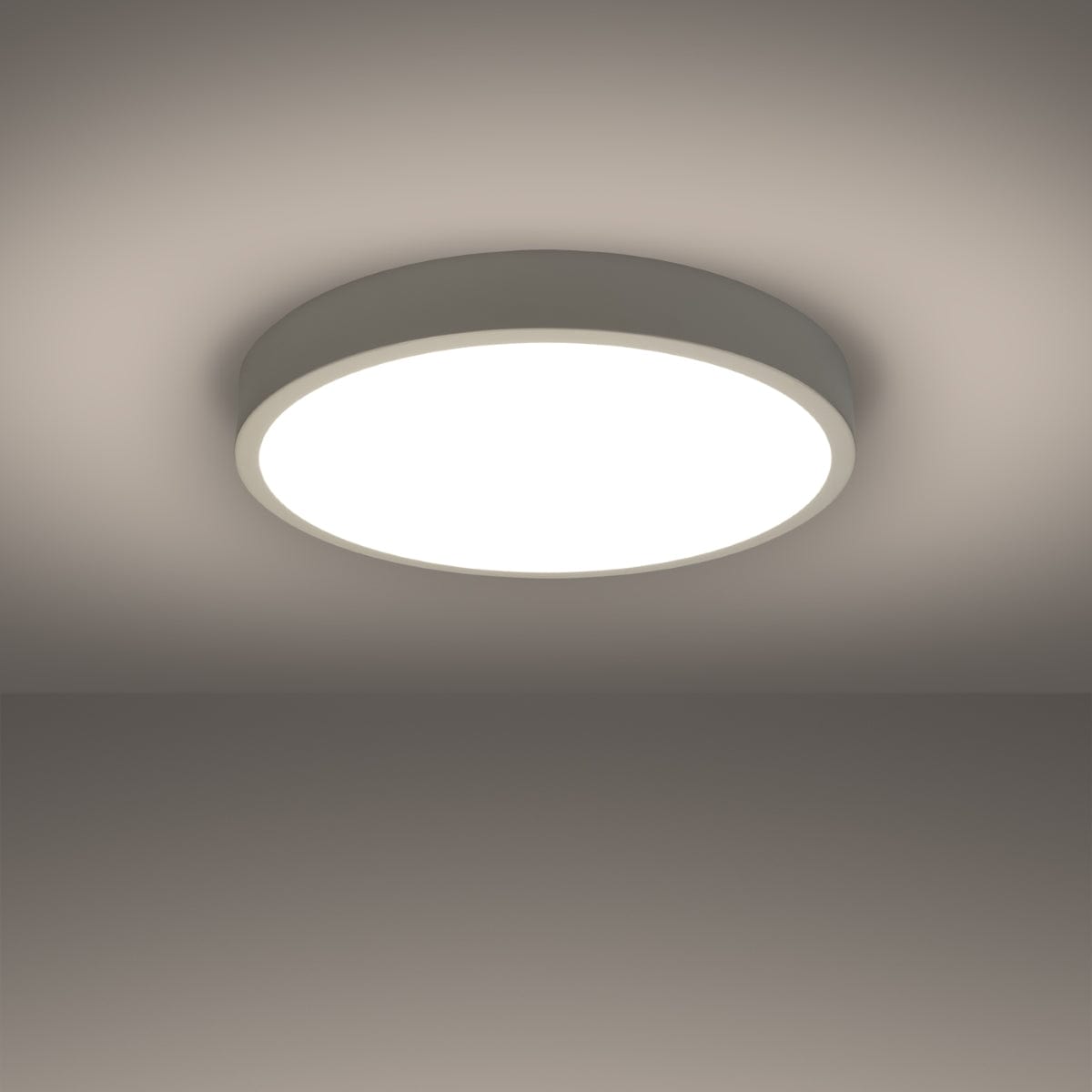 Onyx 50 Taklampa Vit LED 3000K - Rund Takplafond - Enkel och Elegant Design - Lätt att Rengöra - Mjuk och Diffuserad Ljus - Minimalistisk Stil Carvallo