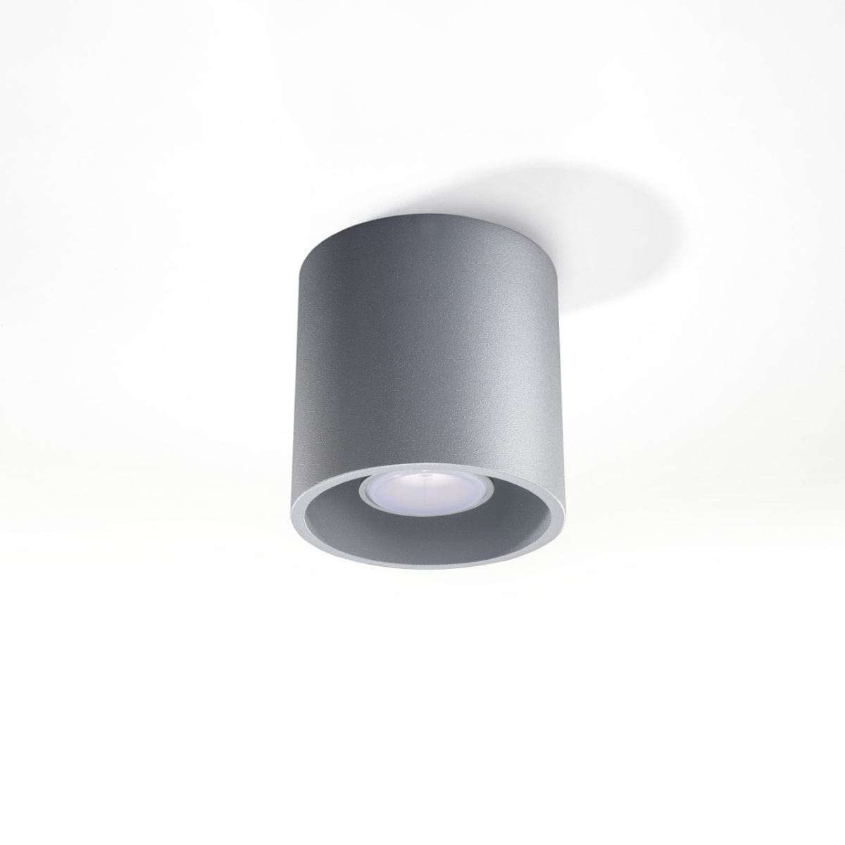 Orbis Grå Tak/Vägglampa - Cylindrisk - GU10 LED - Aluminium Carvallo