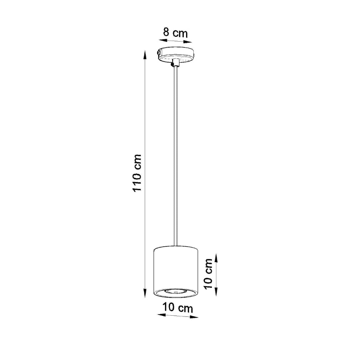 Orbis Vit Tak/ Vägglampa - Cylindrisk Skärm - Minimalistisk Design - Aluminium Carvallo