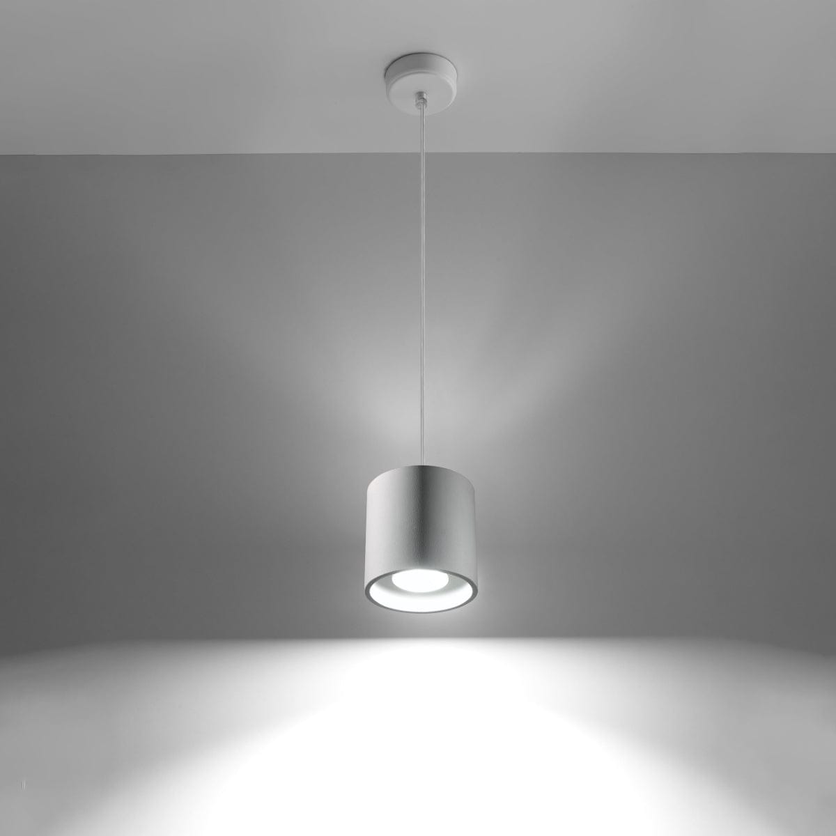 Orbis Vit Tak/ Vägglampa - Cylindrisk Skärm - Minimalistisk Design - Aluminium Carvallo