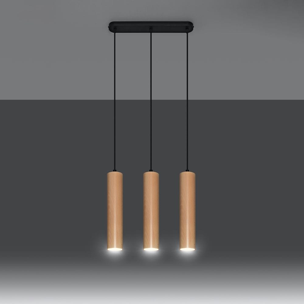 Pendant lamp wood Lino Skandinavisk Design GU10 Carvallo