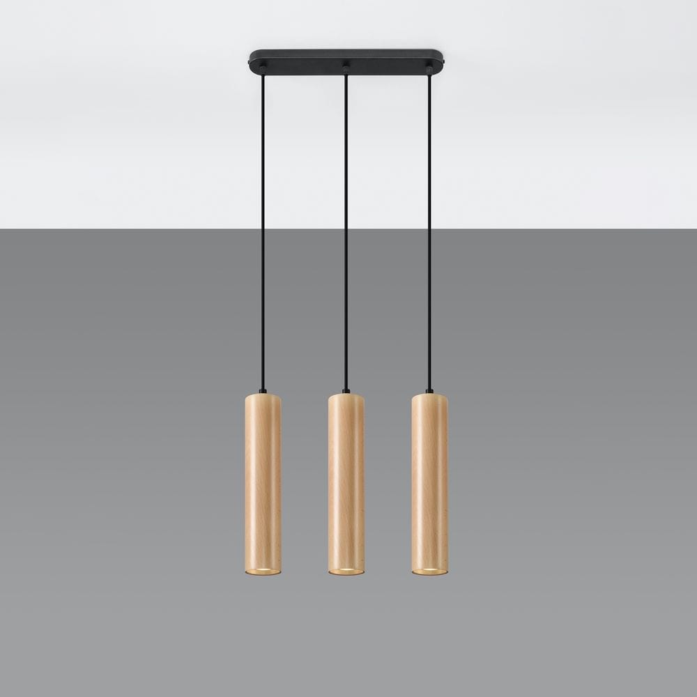 Pendant lamp wood Lino Skandinavisk Design GU10 Carvallo