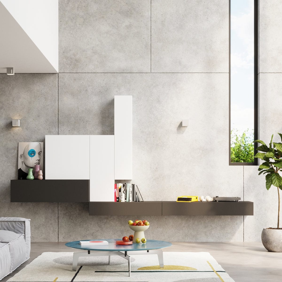 PIXAR Taklampa - Grå - Modern Aluminiumdesign - Perforerad Skärm - Bytbara G9-lampor - Futuristisk Belysning - Enkel Ytmontering Carvallo