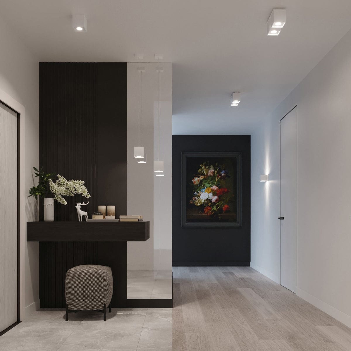 Quad Vit Aluminium Taklampa - Modern - Justerbar LED belysning - Stilren design Carvallo