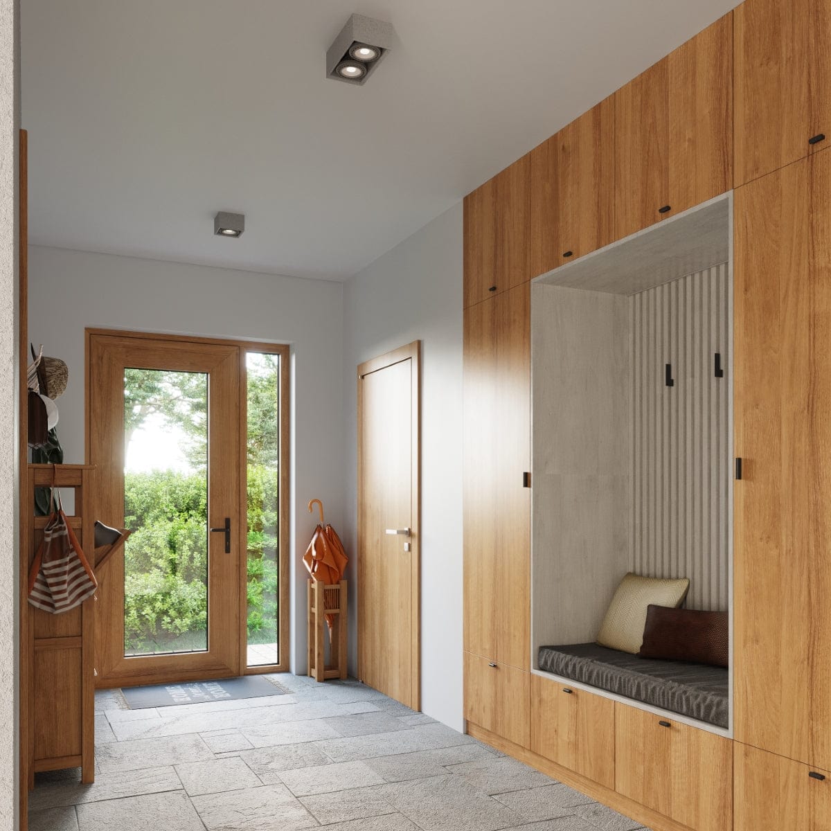 QUATRO 2 Betong Taklampa - Minimalistisk Design - Betongkonstruktion - Lätt att Rengöra - Utbytbara GU10 Glödlampor - Perfekt för Loft eller Industriella Interiörer Carvallo