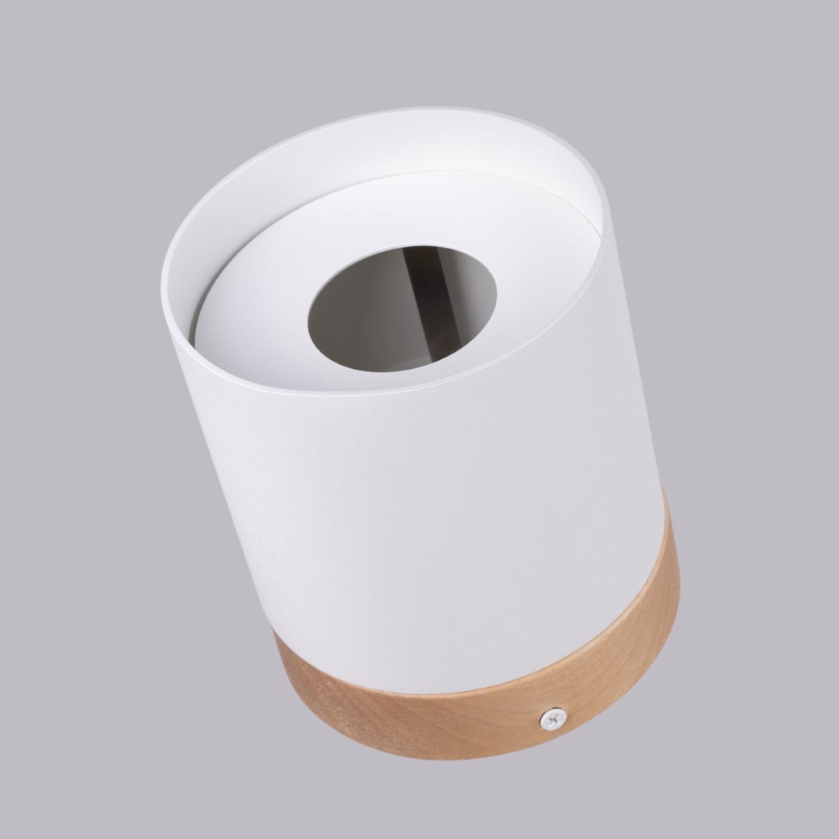 RIF Taklampa Vit - Elegant Design - Naturlig Träfinish - Mjuk LED-ljus - Energibesparande - Idealisk för Vardagsrum och Kontor Carvallo