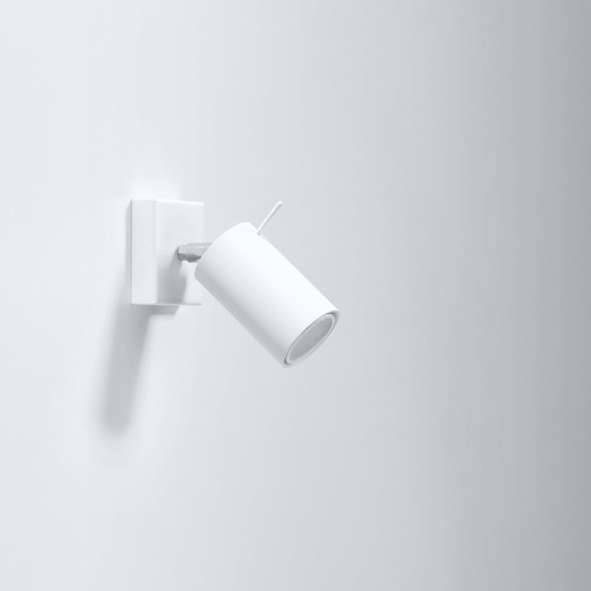Ring Modern Spotlight - Justerbar GU10 Stål Belysning - Vit - 8x16x8 cm Carvallo