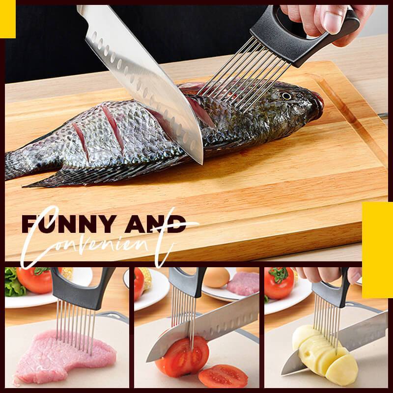 Rostfritt stålskärare – Precisionsskärverktyg för lök, tomater och grönsaker MILA Sverige