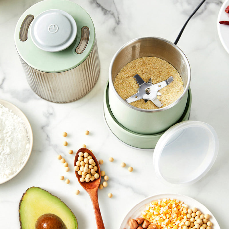 2-i-1-kvarn – Kraftig manuell och elektrisk kvarn i rostfritt stål MILA Sverige