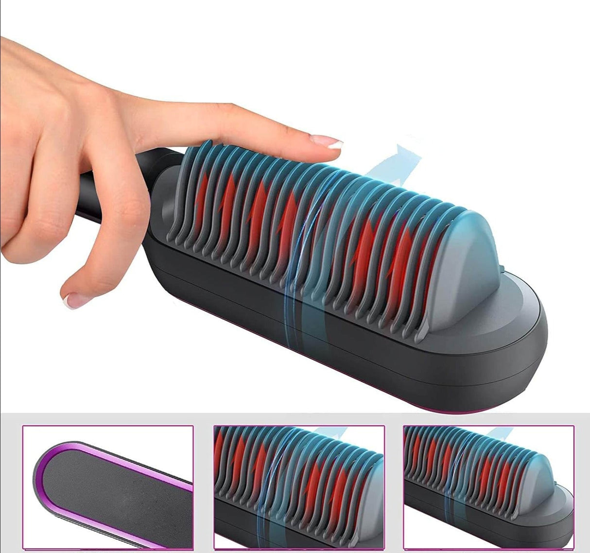 Hår Plattsax borste Uppvärmd kam-Beauty-Bellasverige-Hemnix