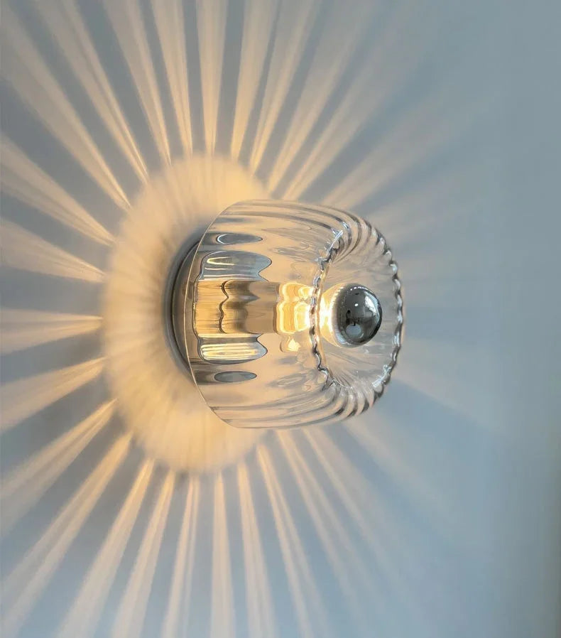 Glas Vägglampa Nordisk Stil Inomhuslampa Carvallo
