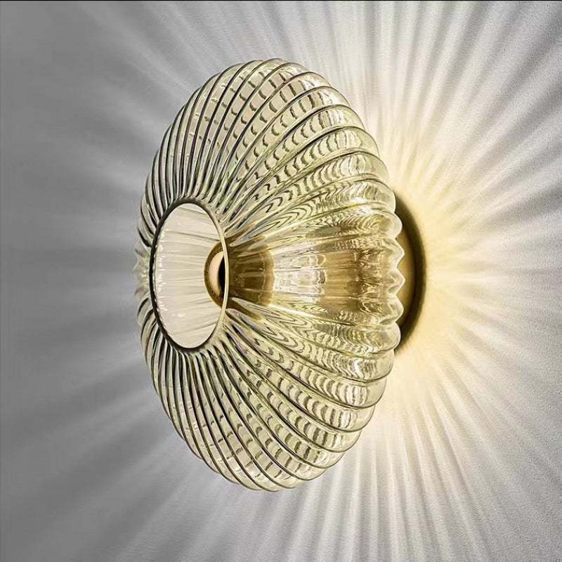 Vägglampa Vintage Glasdom Sconce Carvallo