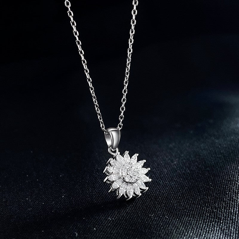 Spinning Sunflower Halsband-Jewelry for women-Bellasverige-Hemnix