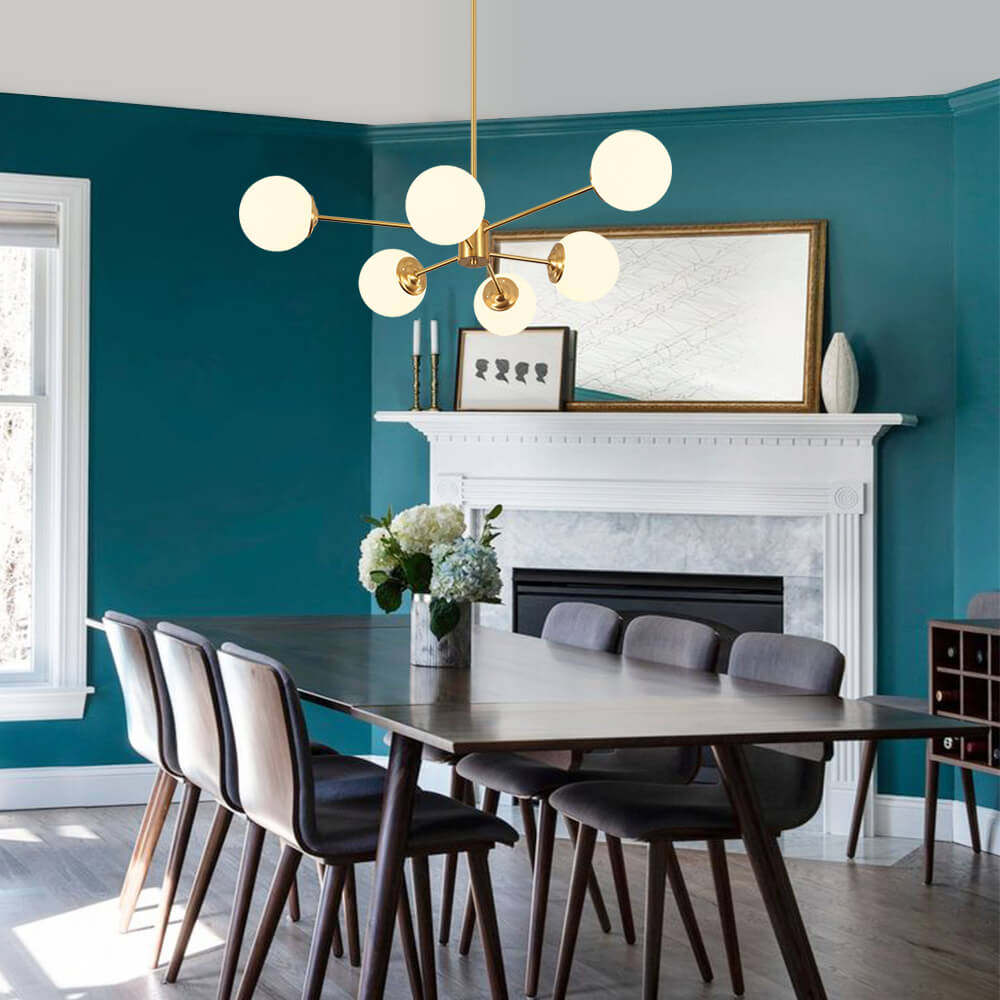 Mid-Century Globe Kandelaber – 6/8/12 Ljus Carvallo