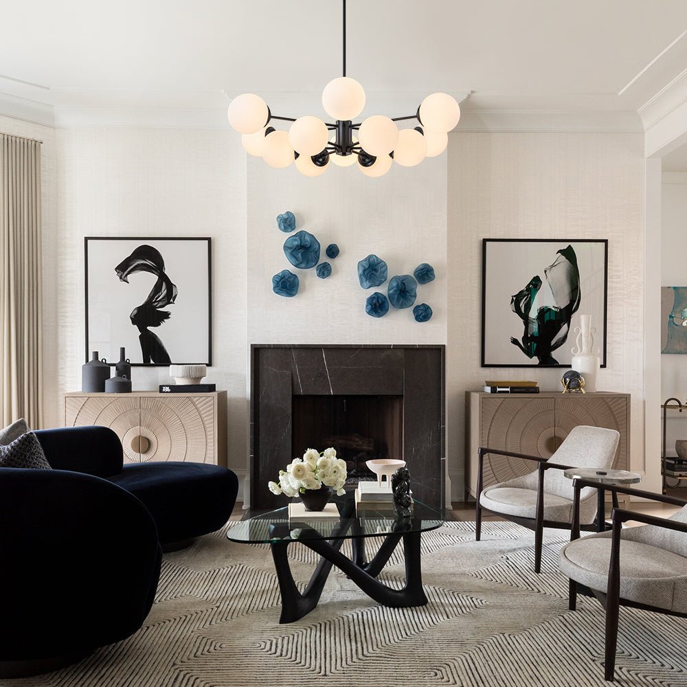 Mid-Century Globe Kandelaber – 6/8/12 Ljus Carvallo