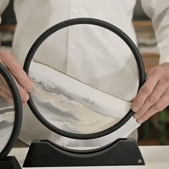 Royaleva Rörlig Sandkonstskulptur - LED Lugnande Skrivbordsdekoration Carvallo