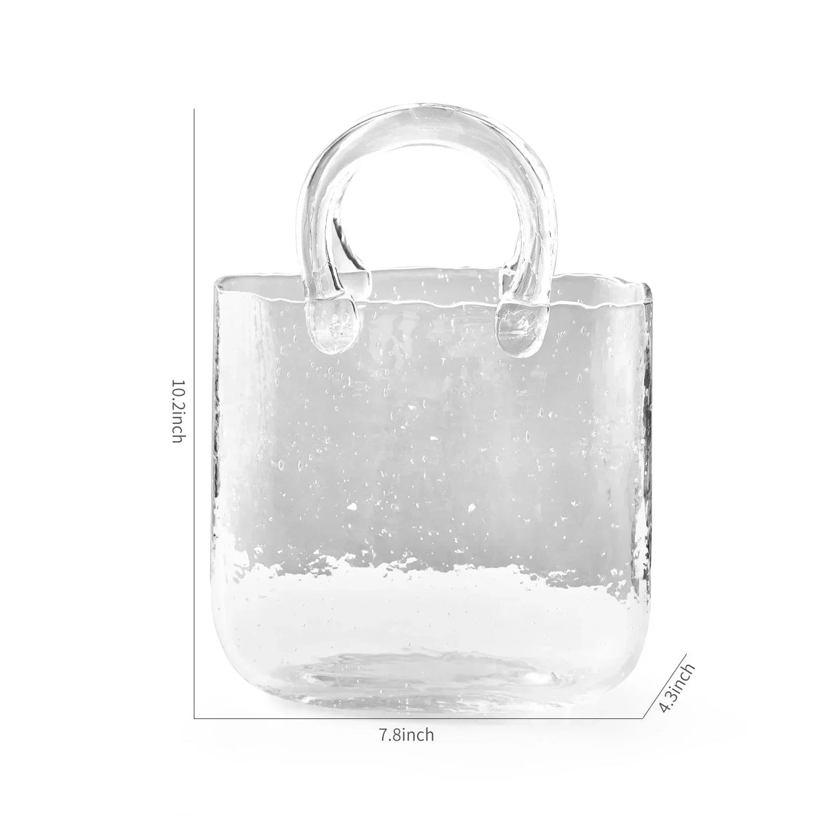 Transparent Pastell Handväska Form Vas - Glas Modern Dekor Carvallo