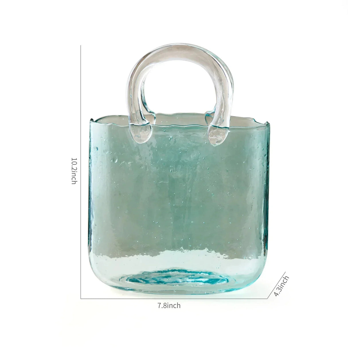 Transparent Pastell Handväska Form Vas - Glas Modern Dekor Carvallo