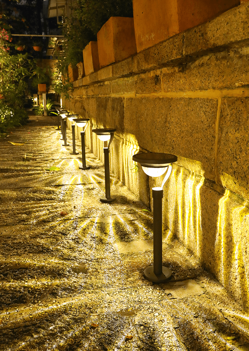 Carvallo Solar Utomhusvägglampa | Intelligent Sensor | Väderbeständig & Energibesparande | Varm- & Kallvit Carvallo