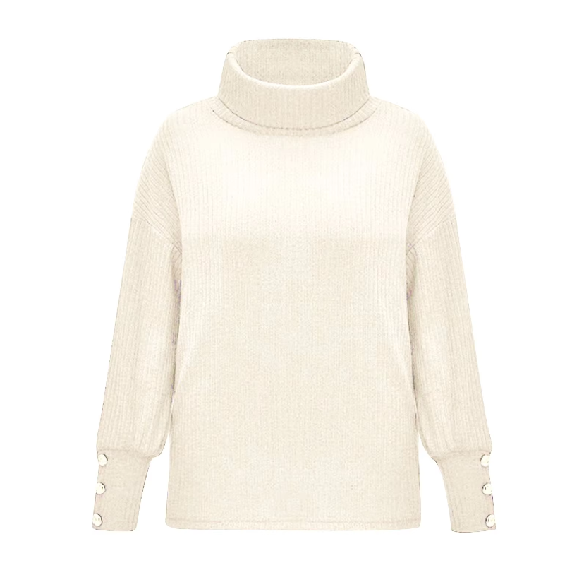 Vintage Turtleneck Sweater för kvinnor Hemnix
