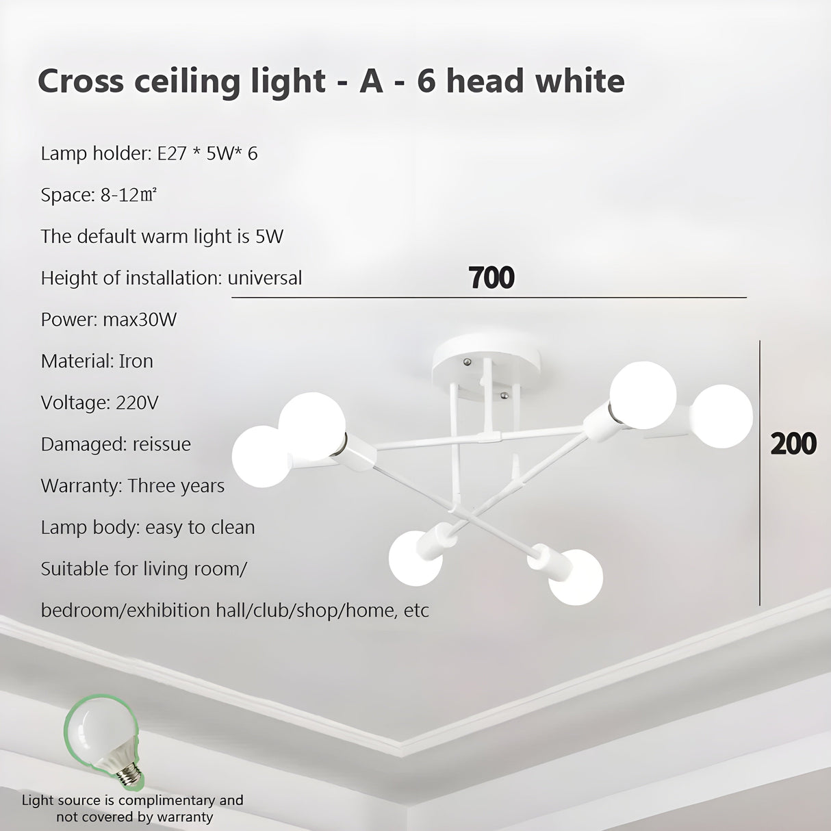 Kreativ LED Hängande Lampa – Vintage Antik Guld Kandelaber för Vardagsrum & Matrum Carvallo