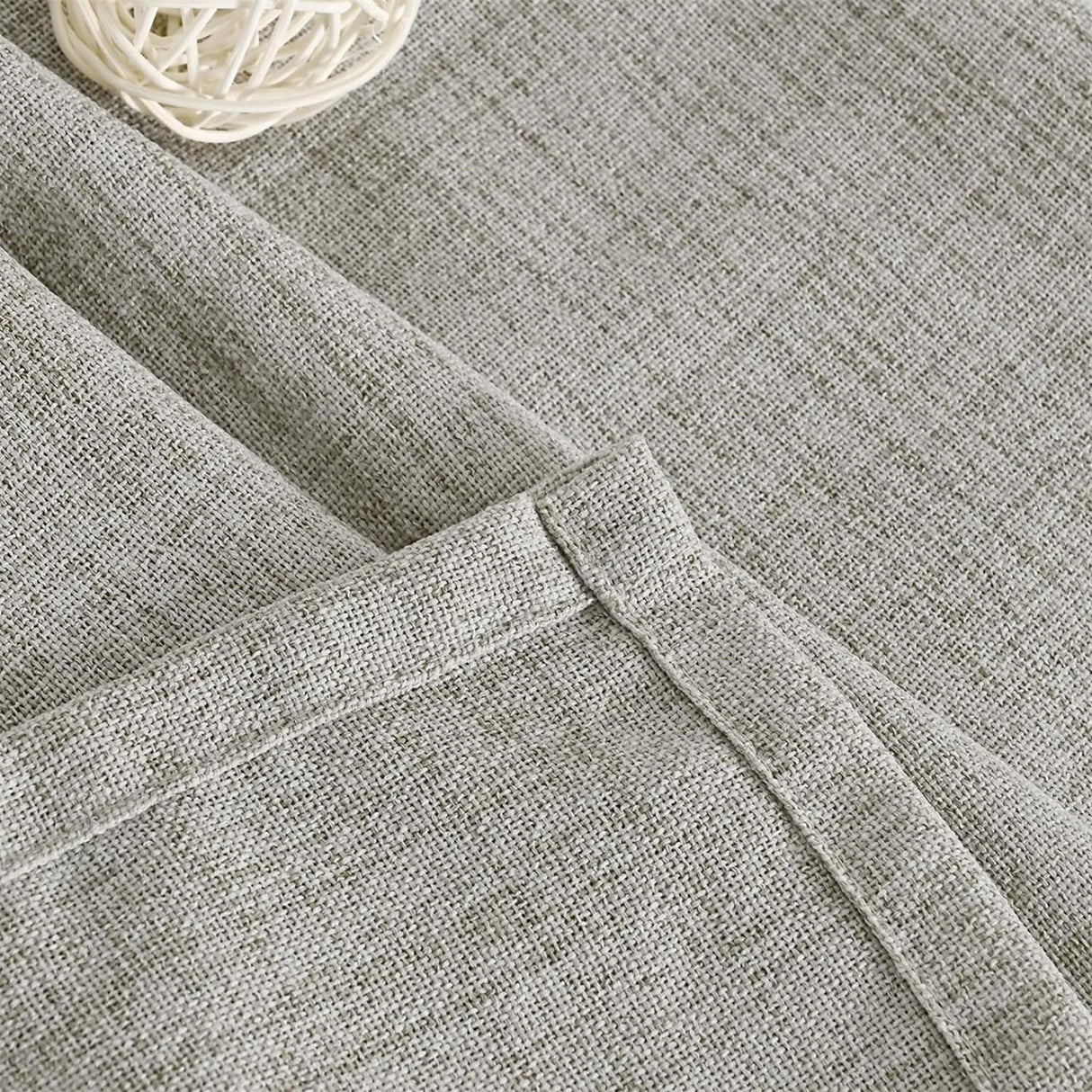 Japansk stil linne lyx gardiner med ögla design Carvallo