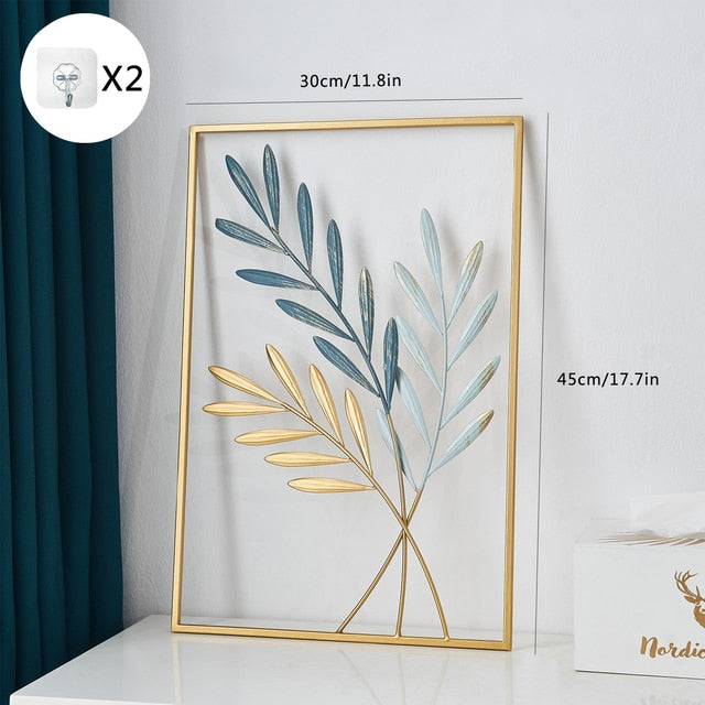 Metal Leaf Väggdekor för Unik Heminredning och Presentidéer Carvallo