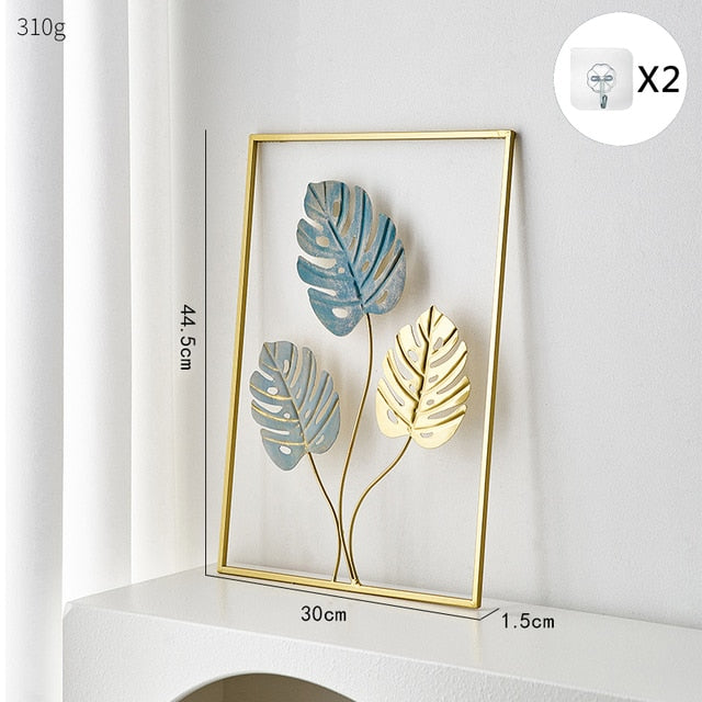 Metal Leaf Väggdekor för Unik Heminredning och Presentidéer Carvallo