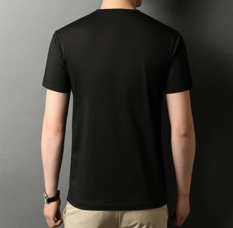 Men's Slim Fit V-Neck T-shirt-Clothes for Men-Hemnix-Hemnix