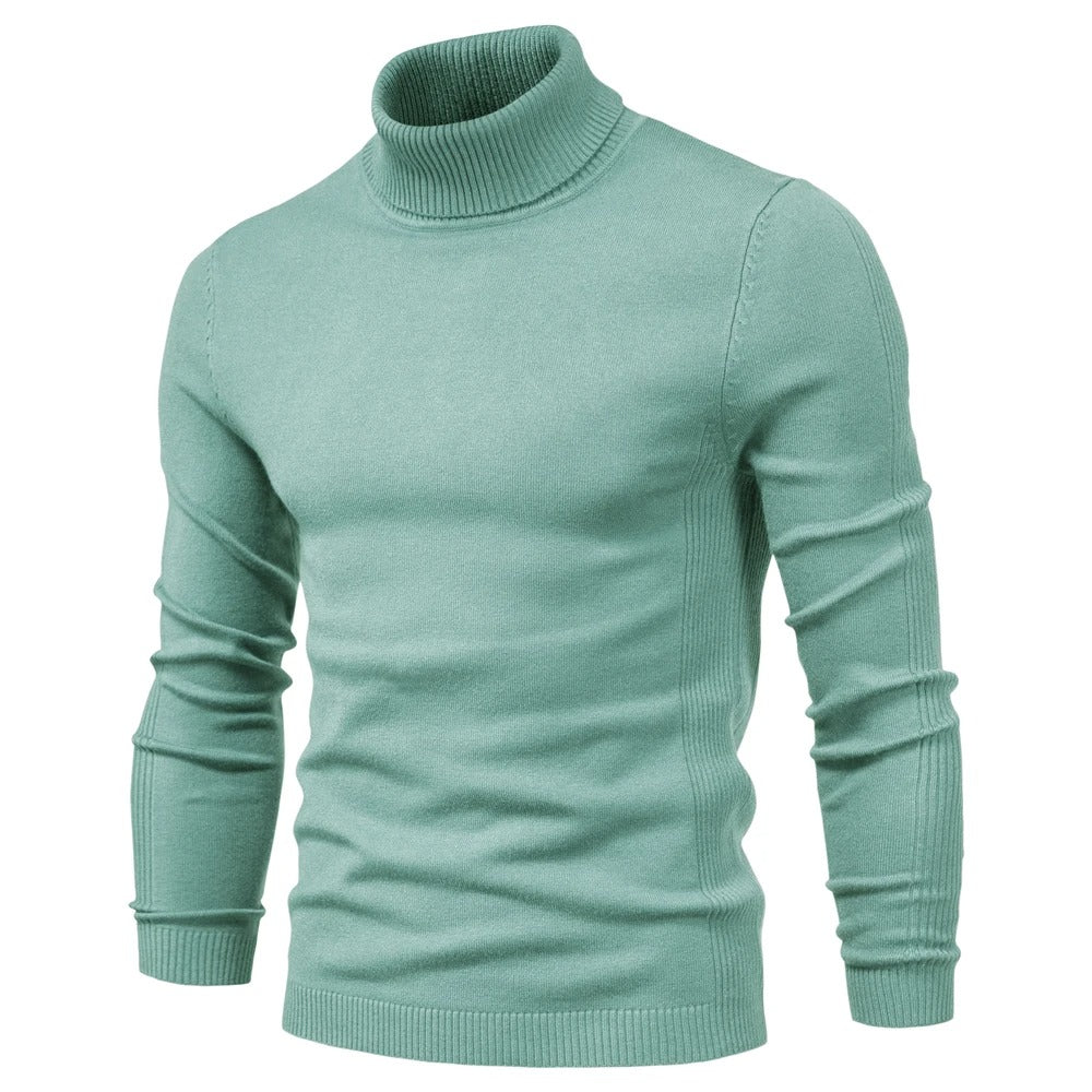 Slim turtleneck tröja för män-Bellasverige-Ljusgrön-S-Hemnix