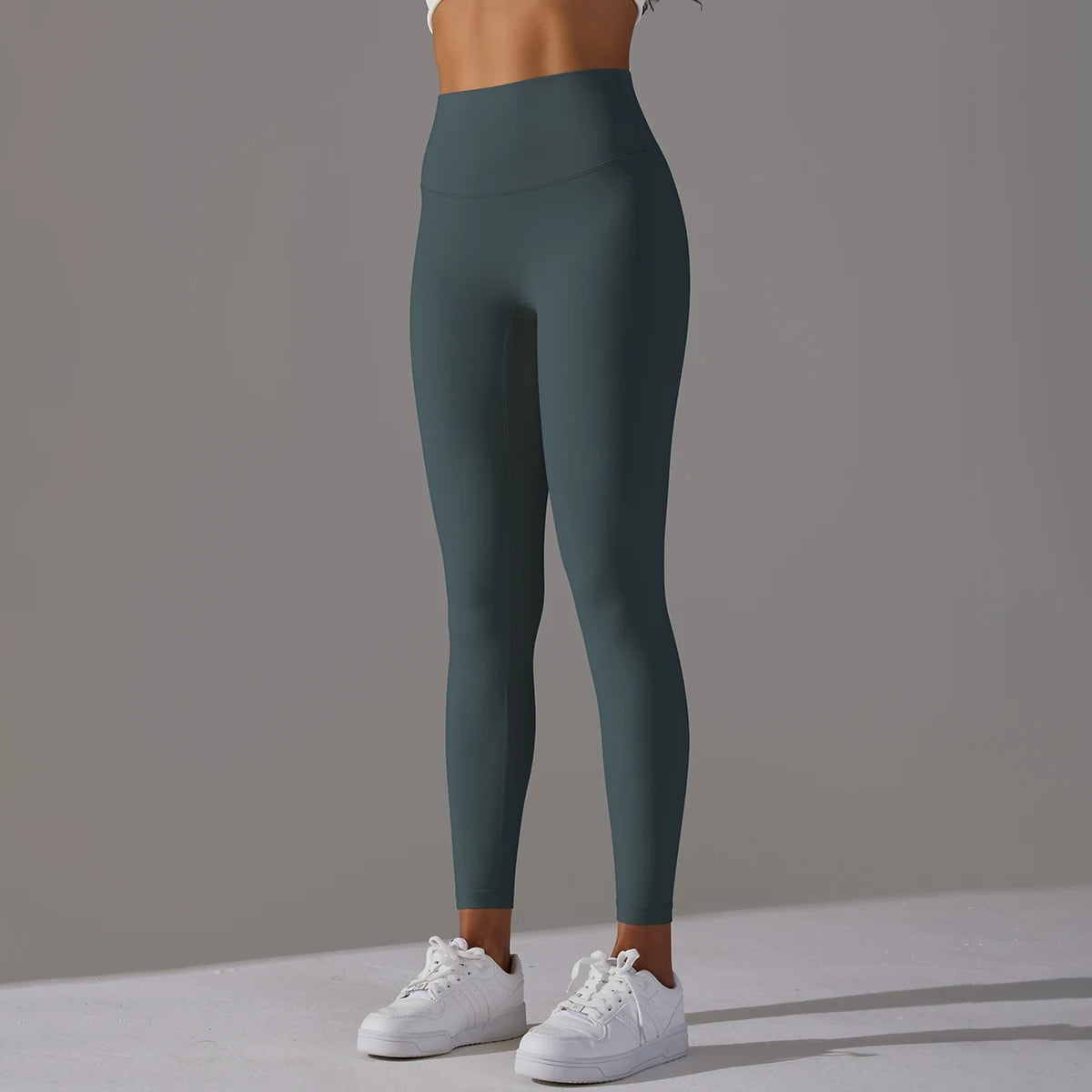 Fitness Leggings med hög midja-Hemnix-Djungelgrön-S-Hemnix