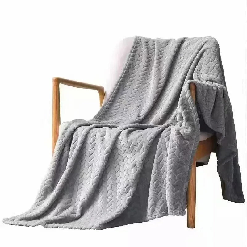 Coral Velvet Wool Blanket-Bellasverige-Grå-100x120cm-Hemnix