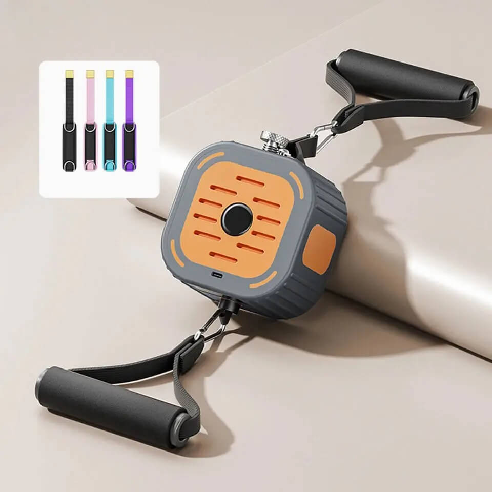 PowerPump – Portabel Motståndsmaskin För Hela Kroppen-Fitness Equipment-BB-Orange-Utan Sugkopp-Hemnix