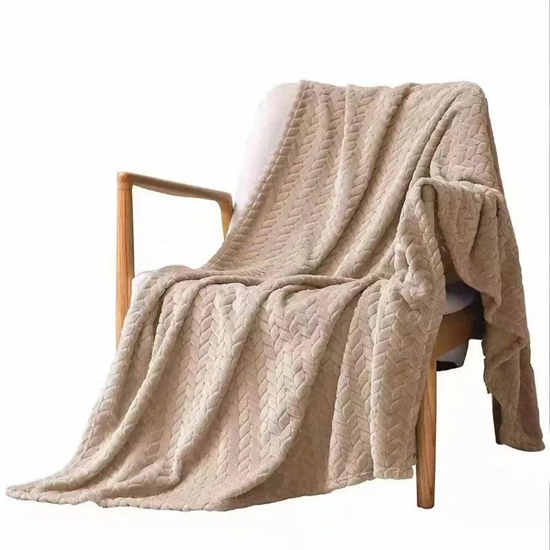Coral Velvet Wool Blanket Bellasverige